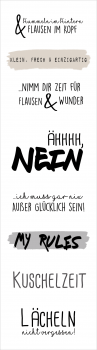 Label BOGEN - Sprüche - ZUM SELBER SCHNEIDEN -  XaXelu Design